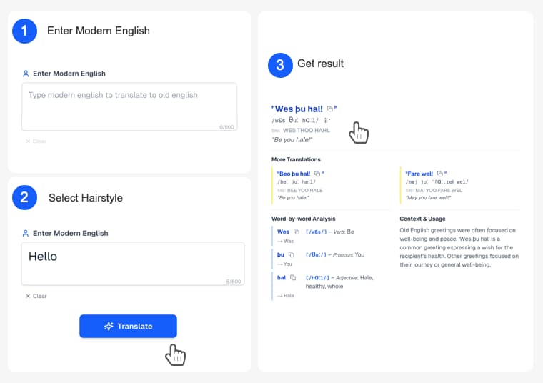 How to use Old English Translator - step by step guide